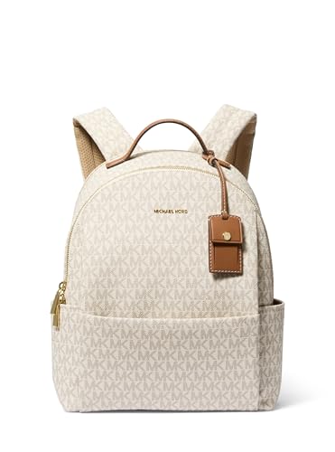 Michael Kors Sable Medium Backpack, Gold-Tone Hardware/Vanilla/Ac...