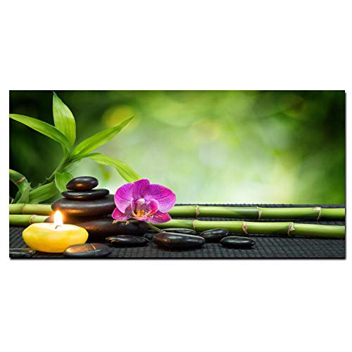 Tableau moderne orchidée zen : une peinture sur toile premium pour salon