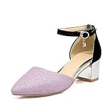 Leistung: Wandern. WIKAI Frauen Heels Frühling Sommer Herbst Winter Komfort Neuheit PU-Kunstleder Hochzeit Büro & Karriere Party & Abendkleid Casual Ferse, Rot Pink, Us6.5/EU 38/ UK 5 große Kinder