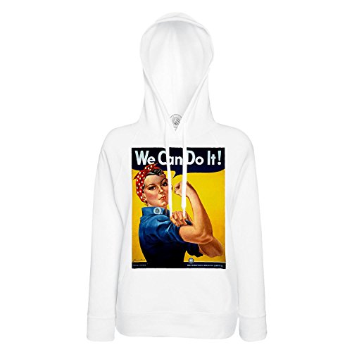 Sweat à capuche We Can Do It pour femme avec motif féministe