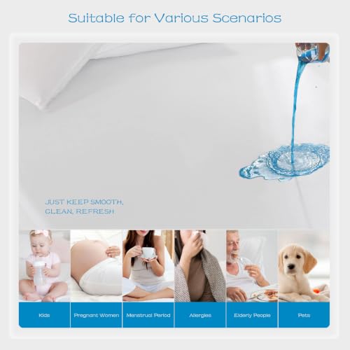 Image of GRT 1 Pack Split Top King Mattress Protector Waterproof for Adjustable Bed