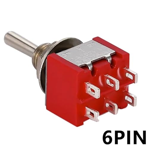 Interrupteur à bascule bipolaire rouge pour réparations électriques