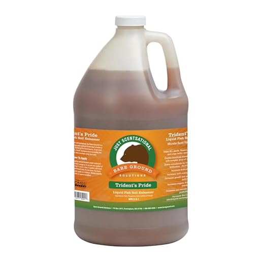 Just Scentsational Bare Ground Solutions TP-128G Trident's Pride Organic Liquid Fish Hydroponic Soil Fertilizer, 128 oz (1 Gallon)