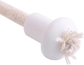 Pavio de óleo, Pavio de Lâmpada, Pavio de Algodão 7 Unidades 185 Mm / 7,3 Polegadas 0,9 * 0,8 Polegadas Suporte Pavio de Cerâmica Pavio de Querosene para Lâmpada de Vela de óleo