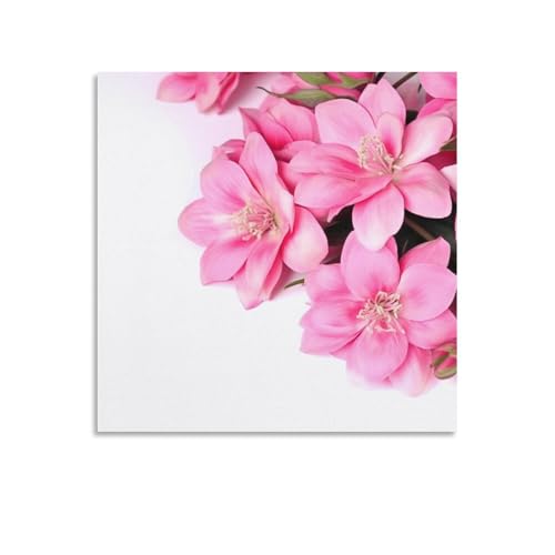 Toile murale abstraite aux belles fleurs pour déco de salle de bain