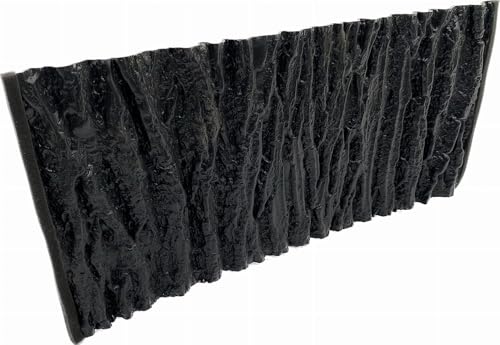 Fond d'aquarium 3D PLASTIKO noir écorce 100x40cm décor sans collage