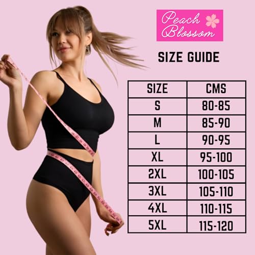 Image of Peach Blossom Women's Cotton Panty | 100% Cotton Bio-Washed Hipster Panties for Women | Full Coverage Grip Fit | Plus Size Hipster Pack of 3