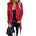 Produktbild BDCUYAHSKL Herbst Und Winter Damenmode Revers Einfarbig Mittellanger Verband Wollmantel Windjacke Damen