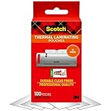 Scotch Thermal Laminating Pouches, 2.32 x 3.70-Inches, Business Card Size, 100-Pack (TP5851-100)