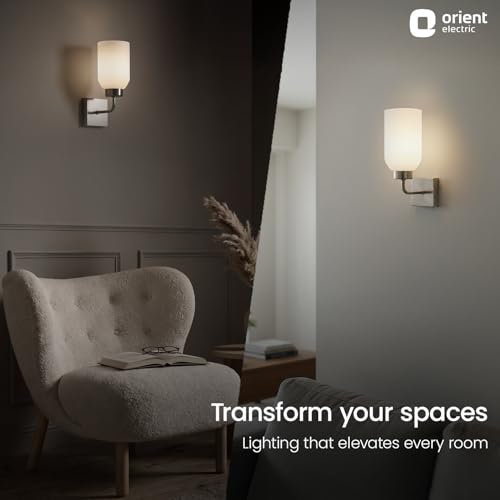 Image of Orient Electric Raya Neo Decorative Modern Wall Light for Living Rooms, bedrooms, corridors, and Accent Walls | E27 Bulb Compatibility | Bronze, Pack of 1