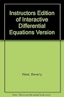 Interactive Differential Equations (for Macintosh) 0201192284 Book Cover