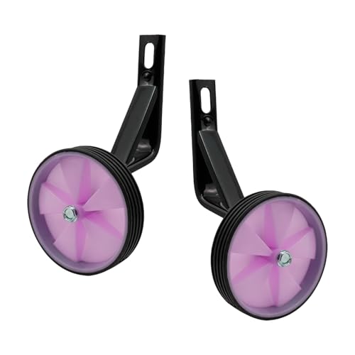 Image of Pair of Black Bicycle Auxiliary Wheel Children's Bicycle Accessories,Training Wheels Kids Bike Children Training Bike Wheel