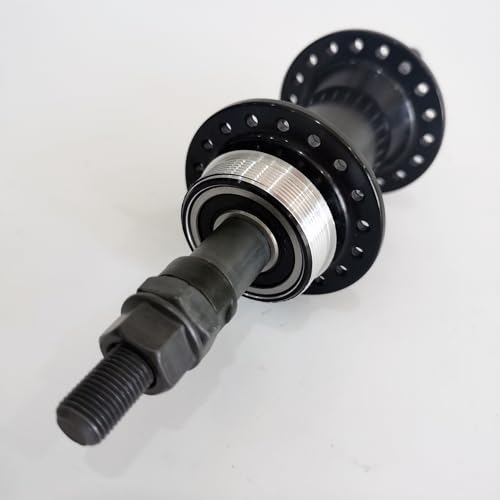 DONSP1986 Bicycle Rear Hub 36 Hole, Single Thread, 135mm Width, Aluminum Alloy Bike Hub Bicycle Wheel Part (Black)