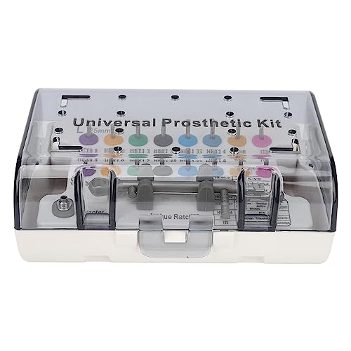 Prosthetic Implant Torsion Wrench Pin Screwdriver Kit - Universal Tool for Implant Prosthetics Fastening - Ergonomic Non Slip Handle - Suitable for Various Implant Systems