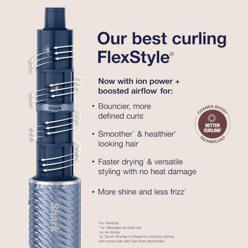 Image of Shark FlexStyle IonCurl Ion Air Drying, Curling and Styling System, HD840