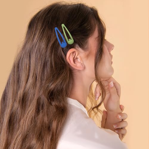 Cptots Small Hair Barrettes For Women No Slips Metal Snap Hair Clips For Thin Hair And Fine Hair,Rainbow Colors,20 Pcs,1.97 X 0.5 Inches thumb #5