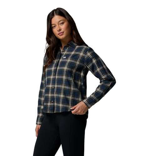 Columbia Women's Blue Point Creek Woven Long Sleeve Shirt3