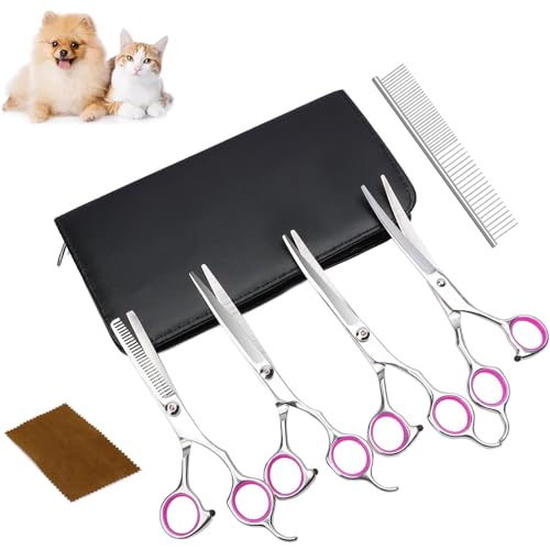 PVYHALBJKX Master Grooming Toolkit for Dogs – Professional-Grade Dog Grooming Scissors, Clippers, Fleece Blankets and More for Pet Pampering