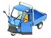 Produktbild Piaggio Ape Cross 50 blau Metall Modell 68035 NewRay 1:18