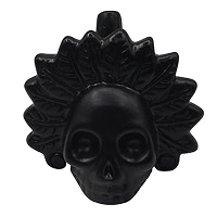 Silbato Azteca De La Muerte - Réplica En Resina, Forma De Calavera, Sonido De Alta Intensidad, Decoración Y Ritual