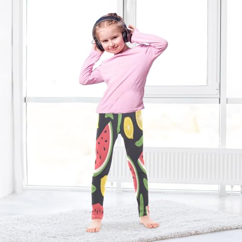 Bolaz Toddler Girls Leggings Printed Yoga Pants Leggings Watermelon Lemon for Kids4