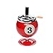 YYQLLXH Billard chanceux, billard cendrier en métal rotatif, portable créatif, décoration de bureau, cadeaux d'anniversaire pour hommes-rouge