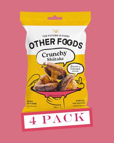 Other Foods Crunchy Shiitake Mushroom Chips Pack of 4 (4x40g)