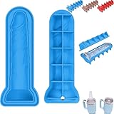 Novelty Adult Prank Ice Cube Mold for Stanley Cups,Unique Funny Ice Cube Tray, Gag Gift for Cooling Cocktails,Drinks,Reusable Silicone Make Ice Blocks and Funny Ice Coffee Cubes Tray (Blue)
