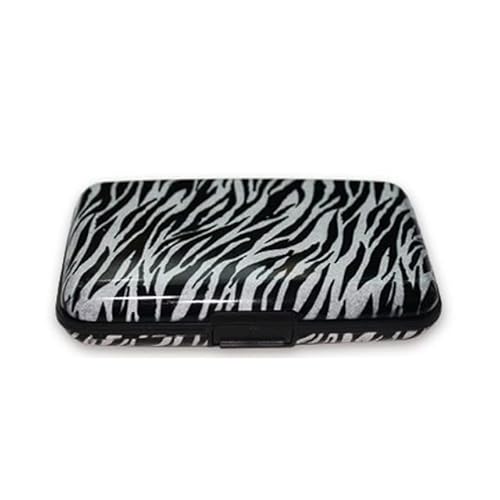 JUCHENG étanche en Aluminium Impression Porte-Cartes Poche Entreprise ID Carte de crédit Porte-Monnaie étui boîte Protection Cover