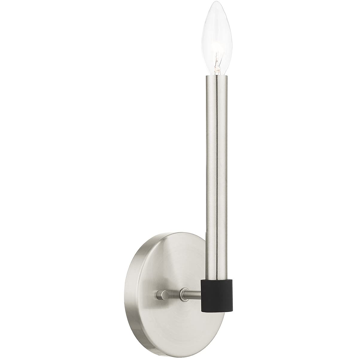 Livex Lighting 46881-91 1 Light Brushed Nickel Wall Sconce