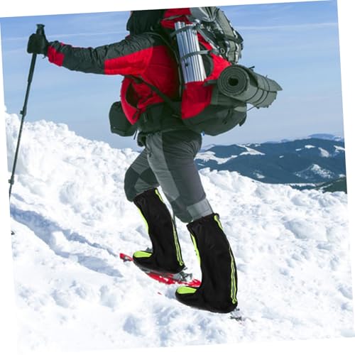 Cubiertas antideslizantes para zapatos YARNOW, protector de botas para ciclismo, diseño alto, ligero y resistente al desgaste, calzado impermeable para deportes al aire libre, verde fluorescente miniatura 6