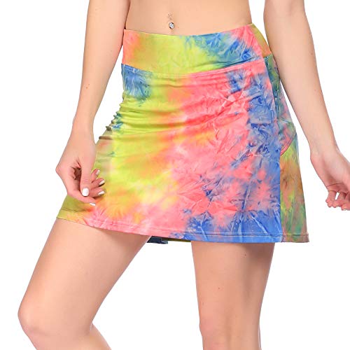ADOME Womens Athletic Skirt Active Skort Cute Workout Dress for Tennis, Golf, Running, Workout