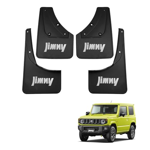TANAMACHI マッドガード スズキ ジムニー JB74適用 専用ロゴ ジムニーシエラ 泥除け 外装アクセサリー 穴あけ不要 取付簡単 4枚セット