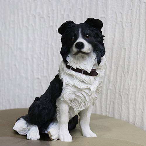 木彫動物⑅犬(ボーダーコリー)⑅インドネシア Amazon.co.jp: Zxyan 置物 装飾 動物の彫像装飾彫刻飾り像