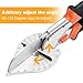 BELLOYON Multi Angle Miter Shear Cutter, Hand Tools for Cutting Soft Wood, Plastic, Moulding Trim, Quarter Round Cutter, Adjustable at 45 To 135 Degree With 2 Spare Blades