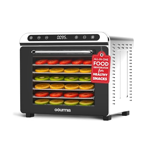 Gourmia 8-Tray Food Dehydrator – Digital Stainless Steel Food Dryer