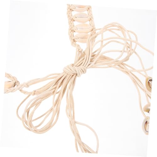 VALICLUD Women Shell Waist Belt Natural Woven Bohemian Style Dress Accessory for Teen and Women Chic Decorative Waistband for Dresses Skirts Jeans and Casual Wear4