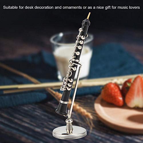 Sheens Mini Oboe Instrument Model, Miniature Metal Instrument Model Display For Home Decor Christmas Music Lovers Best Gift #TOP3
