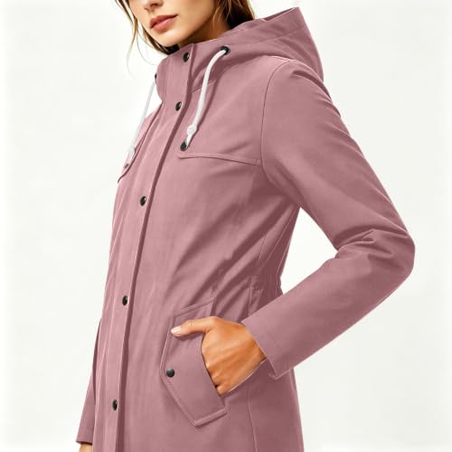 Chaqueta impermeable de mujer transpirable que soluciona los días de lluvia 2