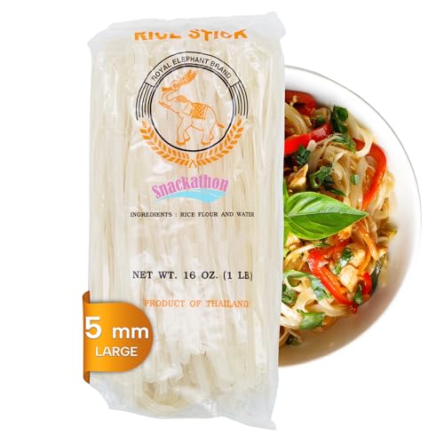 Pad Thai Rice Stick Noodles, 5mm Width, 16 Ounce Bag