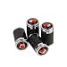 CzlpV 4pcs Carbon Fiber Auto Car Wheel Tire Air Valve Caps Stem Cover fit for Audi (Style 2)