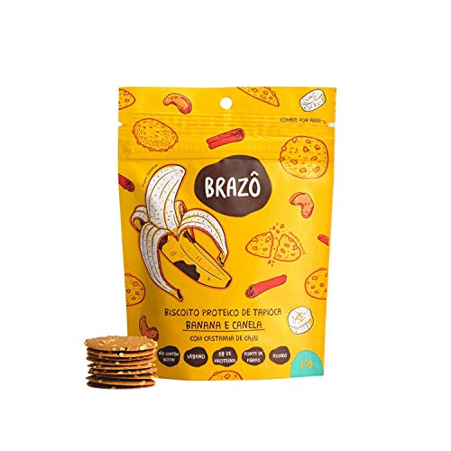 Snack Proteico de Banana e Canela