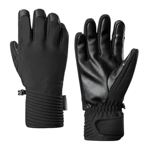 MAQDDO Winter Kletterhandschuhe Herren Schwarz