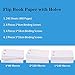 Dorhui Flip Book Paper with Holes - 240 Sheets (480 Pages) Flipbook Animation Paper for Drawing and Tracing for Kids Flip Book Paper with Screws Drawing Kit (4.5inch x 2.5inch)