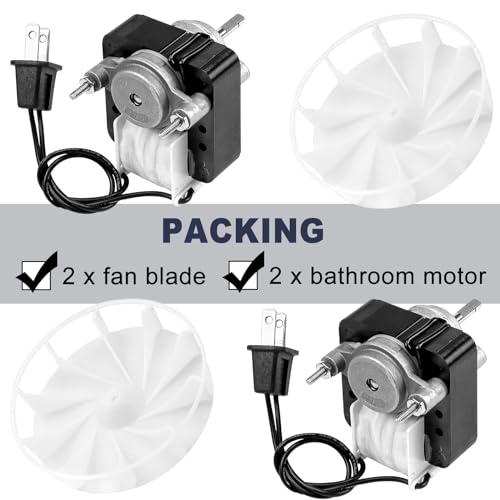image for 99080166 BP28 Bathroom Fan Motor with Blower Wheel by Fetechmate Fit f