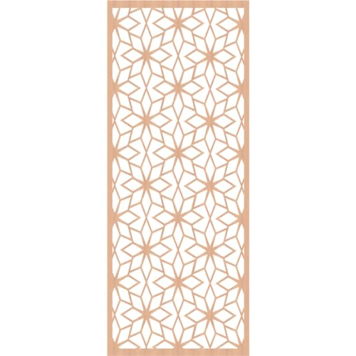 Image of Lake Decorative Pierced Fretwork Wood Wall Panels, 37 3 /8 inchW x 94 3 /8 inchH x 1 /4 inchT, Alder