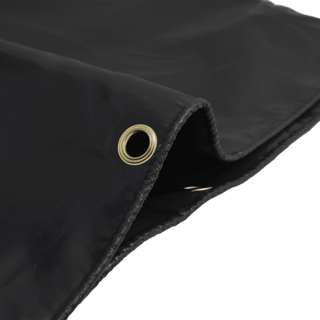 Mangloder - Telone di copertura antracite, 1,5 x 2 m, 650 g/m², in tela con rivestimento in PVC, impermeabile, antistrappo, resistente ai raggi UV, resistente alle intemperie, per giardino, auto