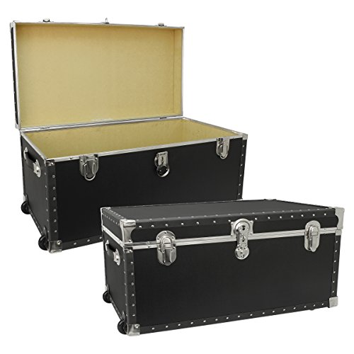 Seward Trunk Trailblazer Oversized Footlocker Trunk With Wheels, Black, 31-Inch (Swd5231-11) #TOP5