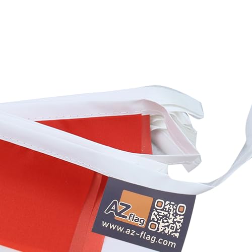 Image of AZ FLAG Peru 6 meters BUNTING Flag 20 flags 9'' x 6'' - Peruvian STRING flags 15 x 21 cm