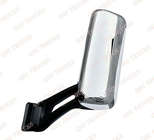 QSC Chrome Replacement Door Mirrors W/Arms Left Driver Side for Peterbilt 579